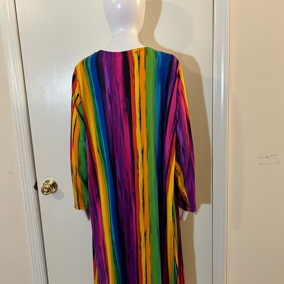Women’s Rouge Collection Multicolored Duster Size 3X - Picture 10 of 15